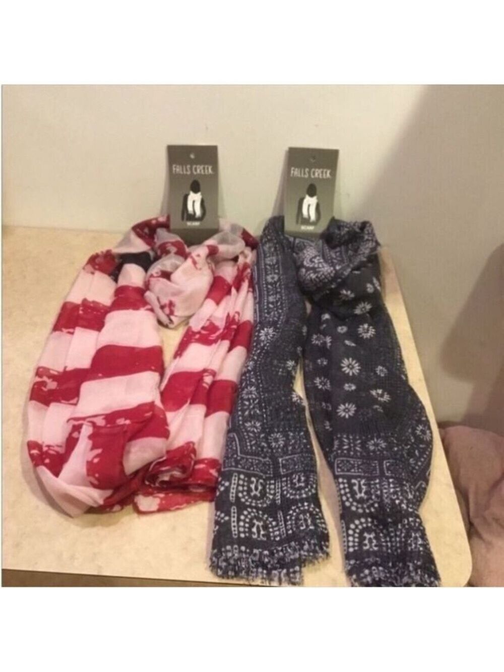 Falls Creek Woman’s Scarf set OSFM can be worn multiple ways set of 2